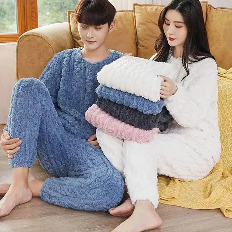 Pijama Invierno Terciopelo Coral Grueso