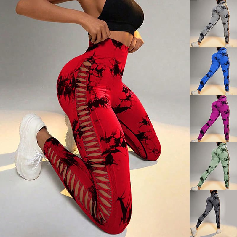Leggings Yoga Tie Dye Cintura Alta Efecto Push-Up