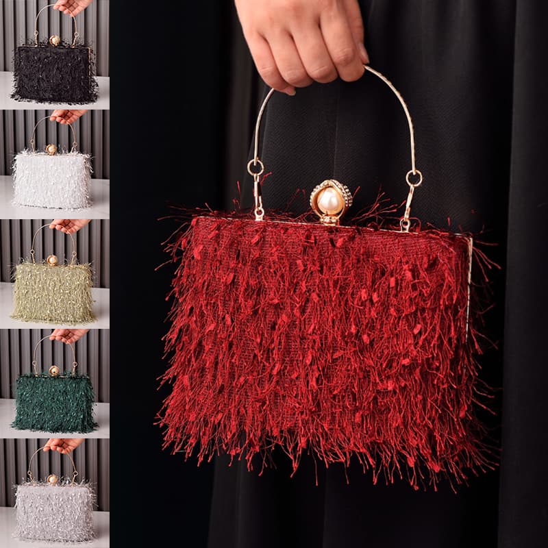 Bolso de Hombro Luxury con Borlas para Mujer