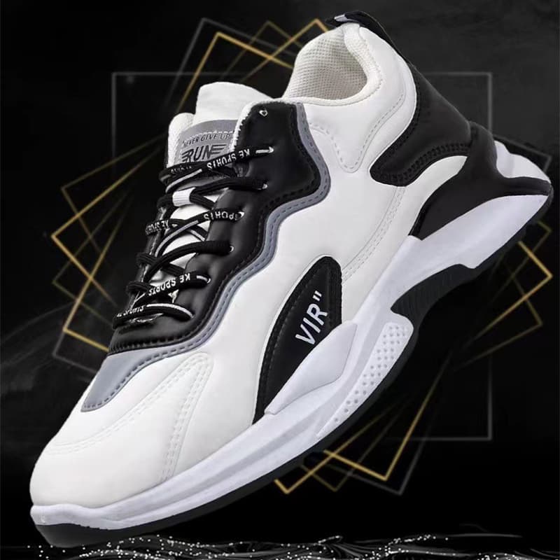 Zapatillas Deportivas Casual Blancas y Negras para Hombre