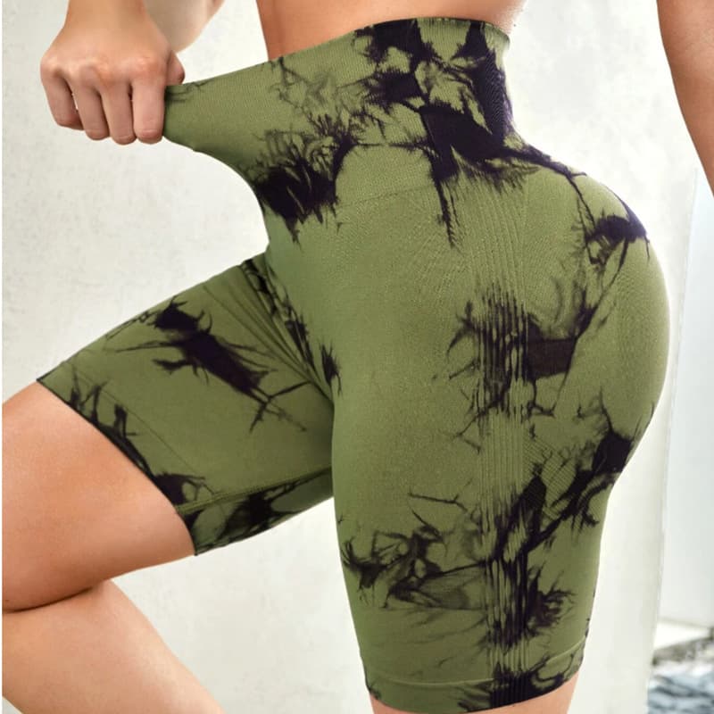 Mallas Yoga Tie-Dye Cintura Alta Efecto Levantador