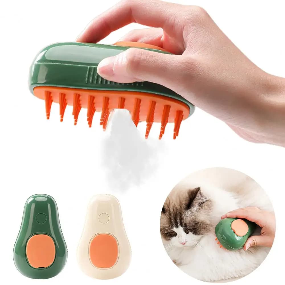 Cepillo de Aseo para Mascotas con Vapor Steamy Cat