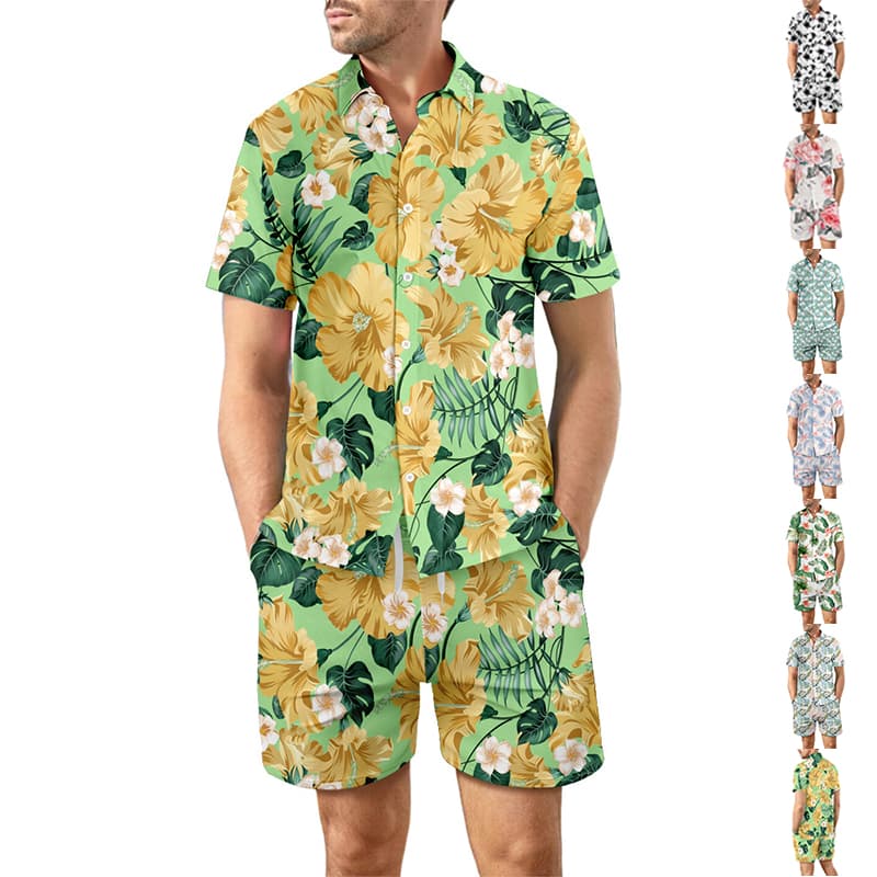 Traje de Playa Estampado - 2 Piezas para Hombre