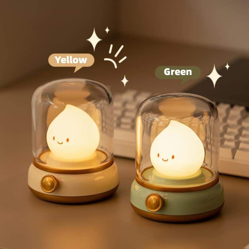 Lámpara de Noche LED Retro Portatil USB