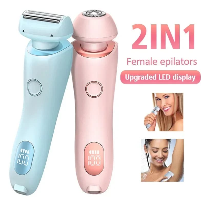 Depiladora Eléctrica 2 en 1 Recargable USB para Mujer