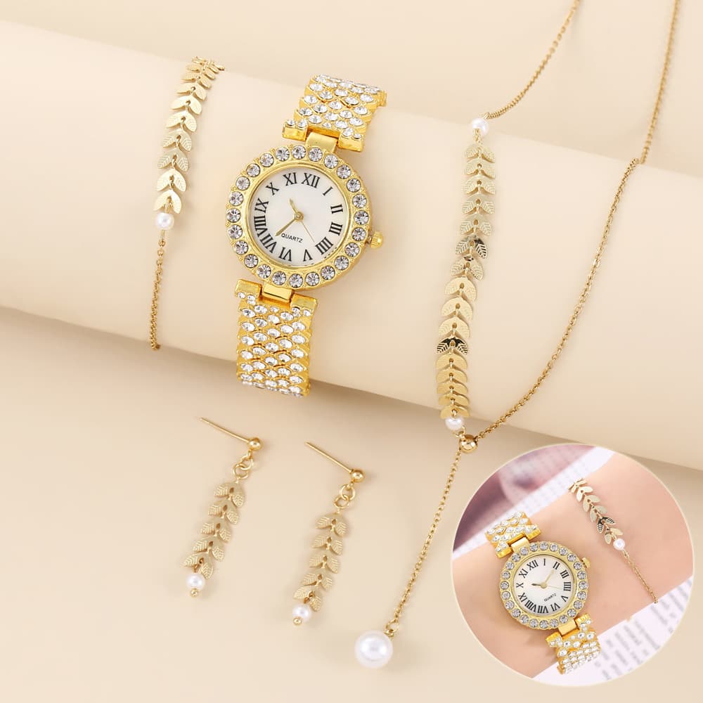 Reloj de Pulsera Mujer Lujo con Diamantes de Imitación