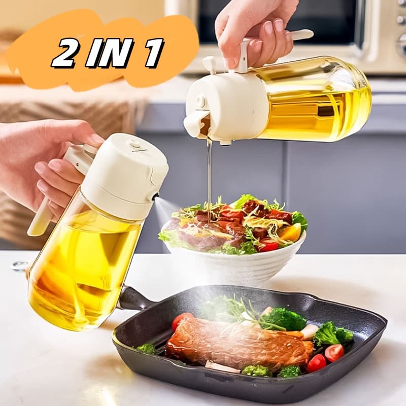 Dispensador de Aceite en Spray 470ml - Cocina y BBQ 2 en 1
