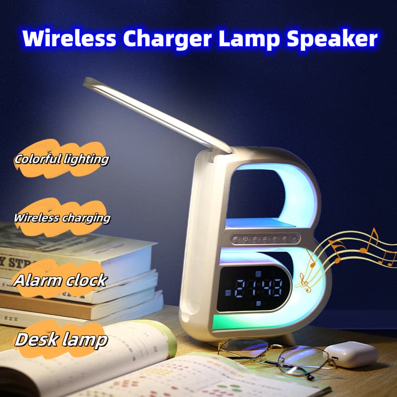 Altavoz Bluetooth B con Carga Inalámbrica y Luces LED