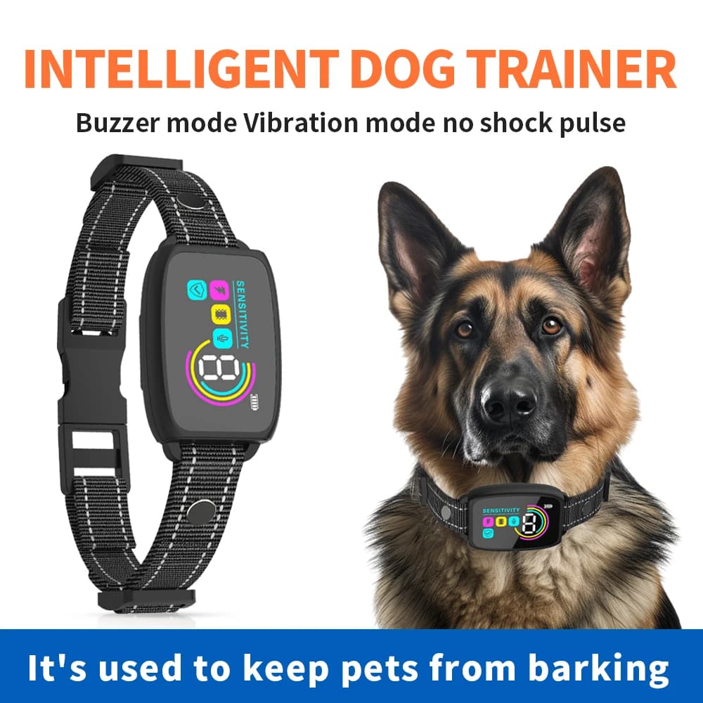 Collar Antiladridos Inteligente Recargable para Perros