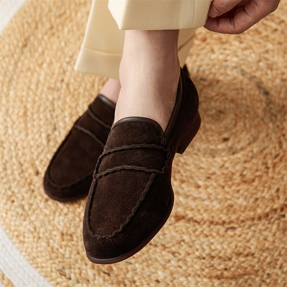 Zapatos Retro para Hombre con Ante Elegante