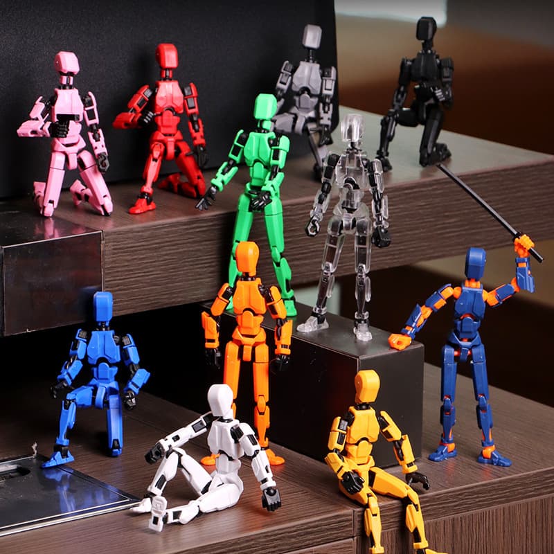 Muñeco Robot Articulado 3D Transformable - Juguete Infantil