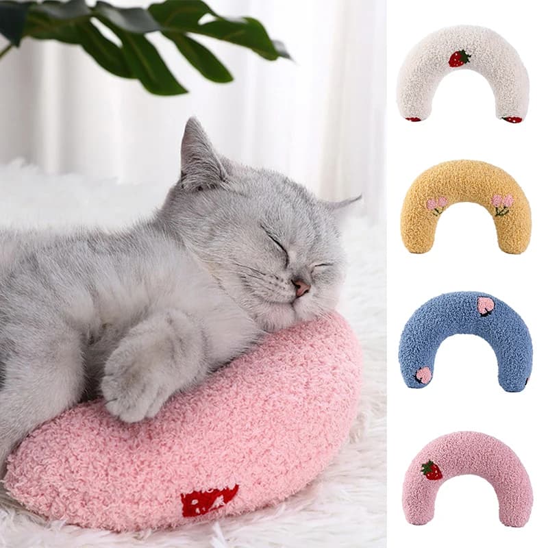 Almohada en forma de U para gatos y perros