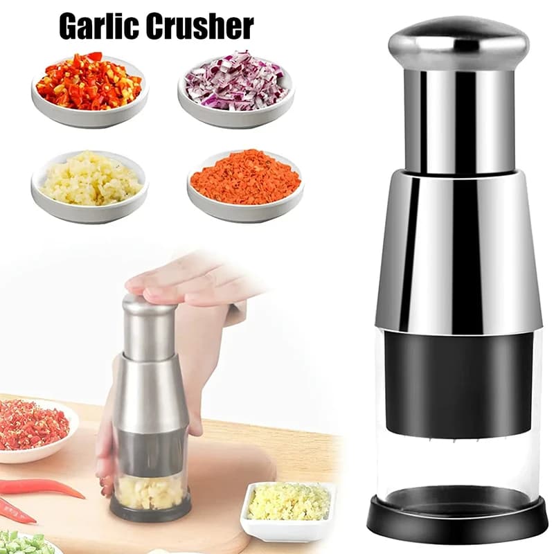 Prensador de Ajo y Picador de Verduras Manual