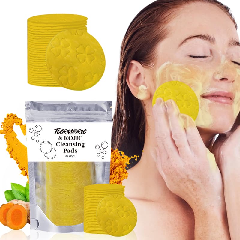 Almohadillas Exfoliantes de Cúrcuma para Limpieza Facial
