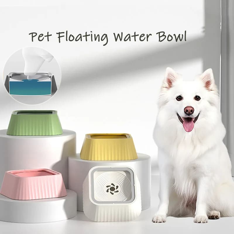 Comedero y Bebedero Flotante Antiderrames para Mascotas