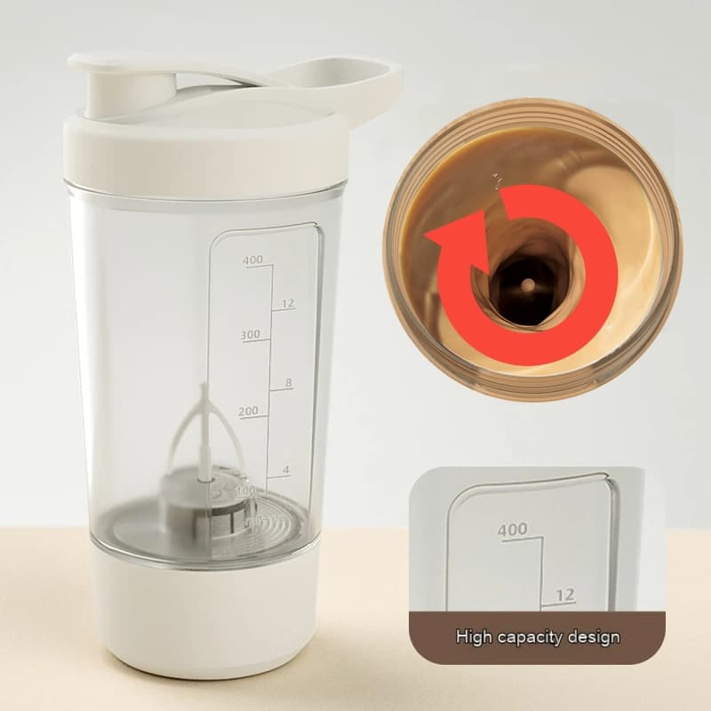 Vaso Mezclador Eléctrico 400ML para Proteínas