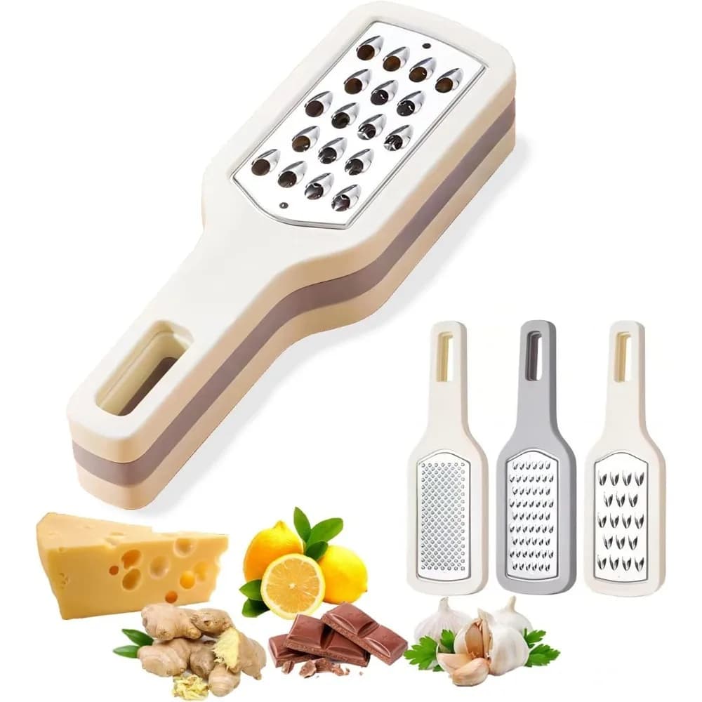 Rallador 3 en 1 Portátil de Acero Inoxidable