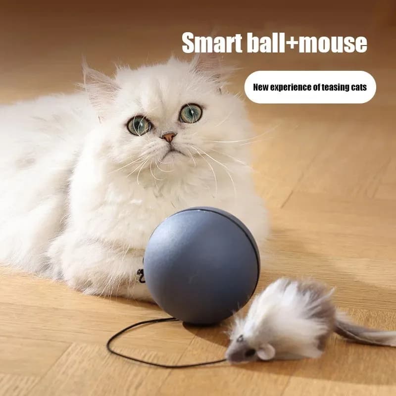 Juguete Interactivo Bola Rodante Automática para Gatos y Perros