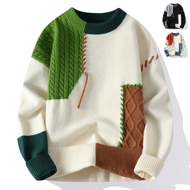 Jersey Colorblock Pullover Invierno