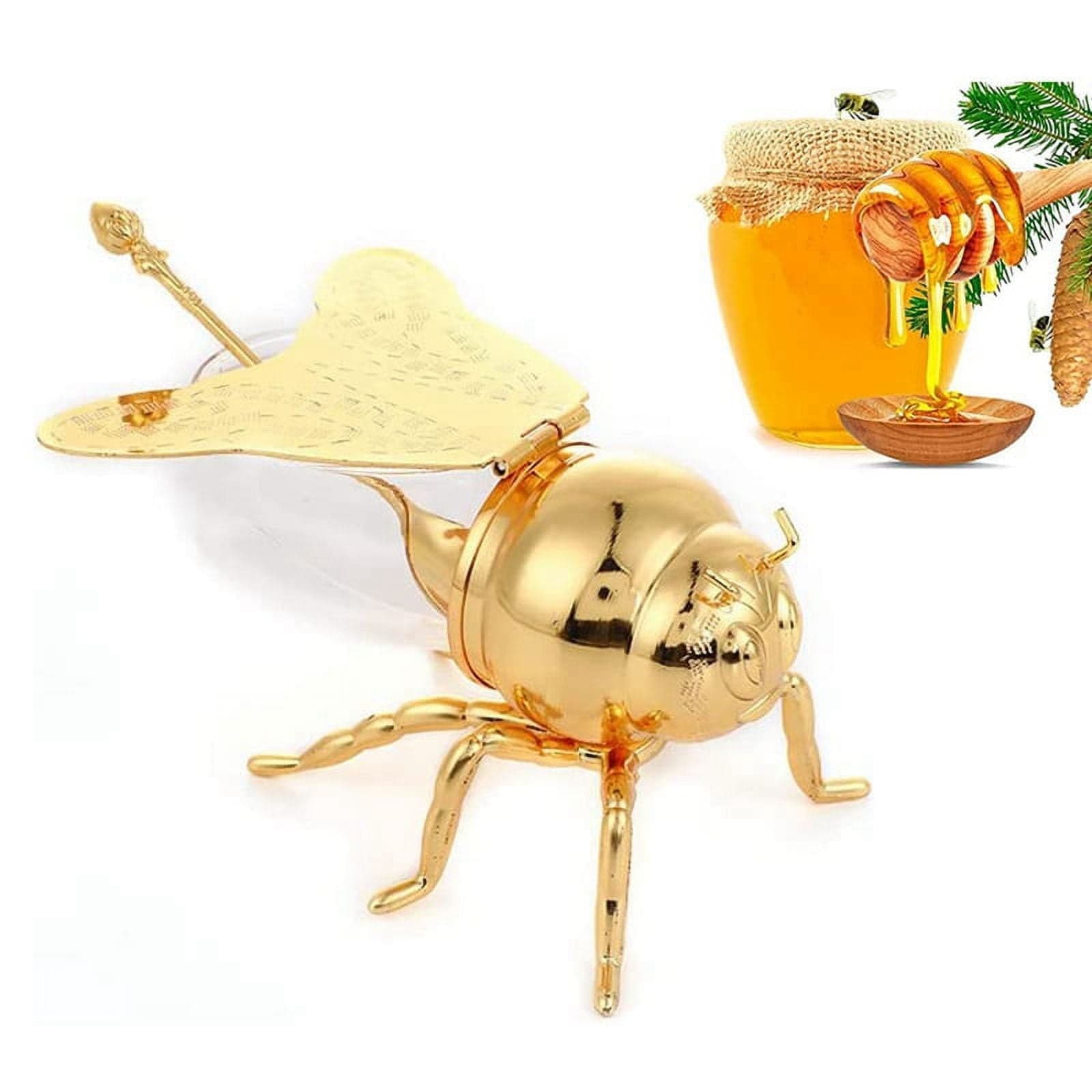Bote de Miel en Forma de Abeja con Cuchara
