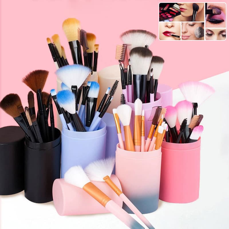 Set de 12 Brochas de Maquillaje Profesional