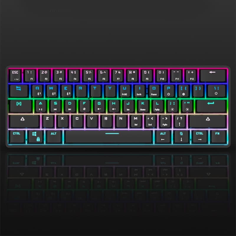 Teclado Mecánico Inalámbrico Bluetooth con Teclas PBT Coloridas