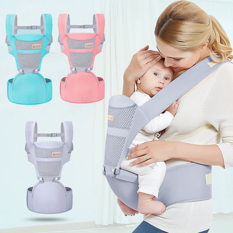 Mochila Portabebé con Taburete Multifuncional