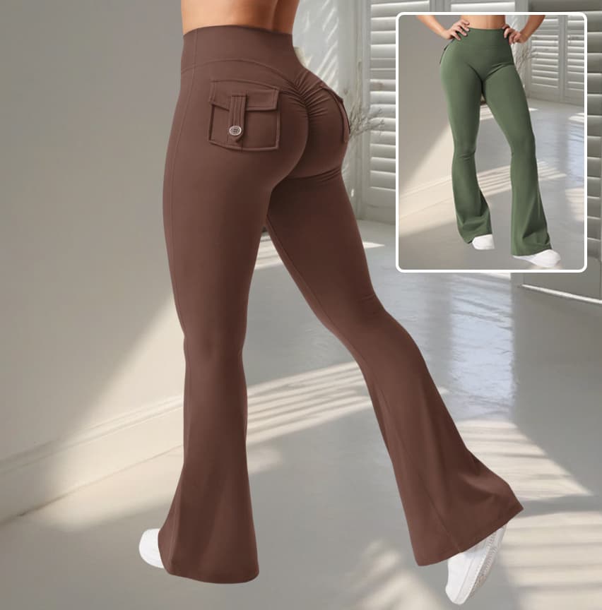 Leggings Deportivos Fitness Cintura Alta con Bolsillos