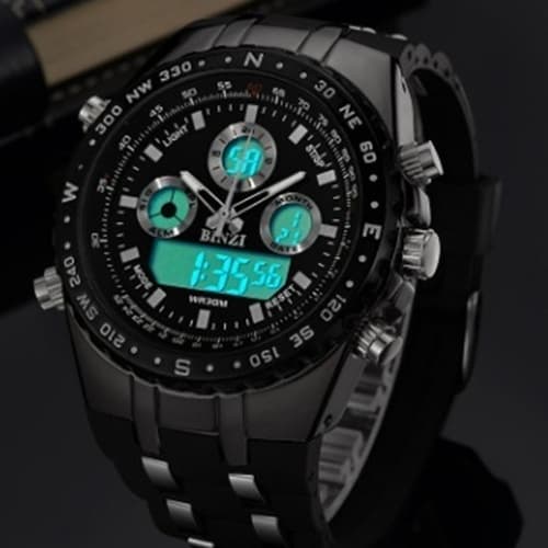 Reloj Digital de Pulsera Dual Display