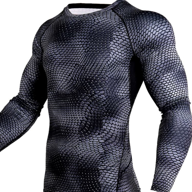 Camiseta Deportiva Hombre Quick Dry Manga Larga