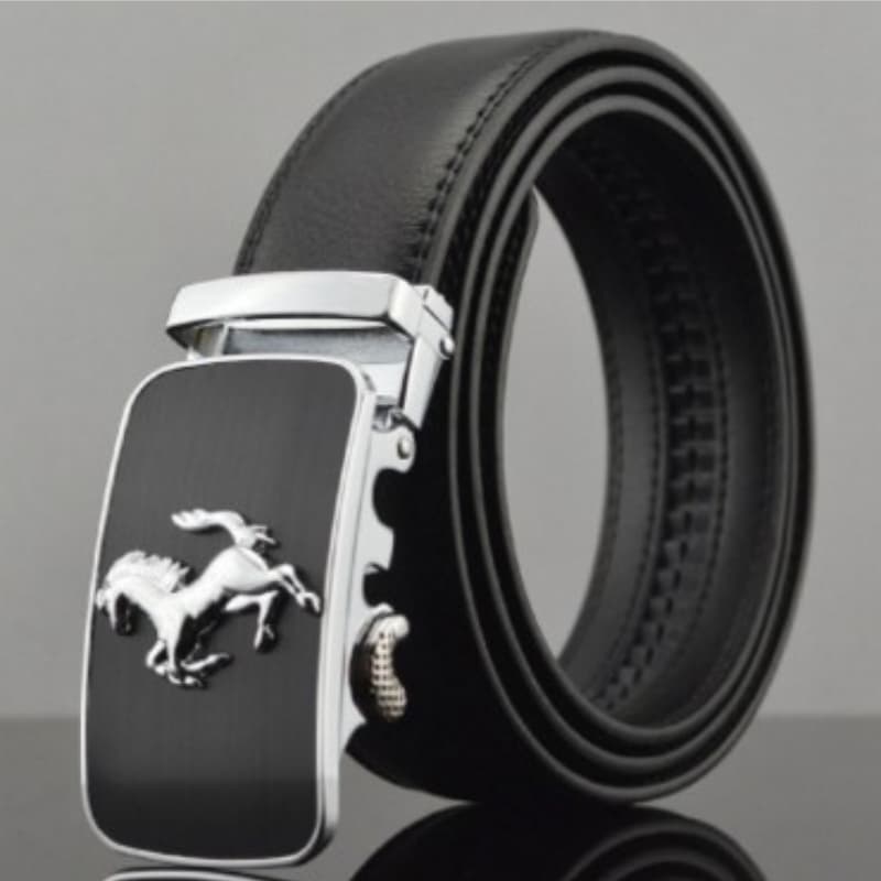 Cinturón de Cuero Automático para Hombre