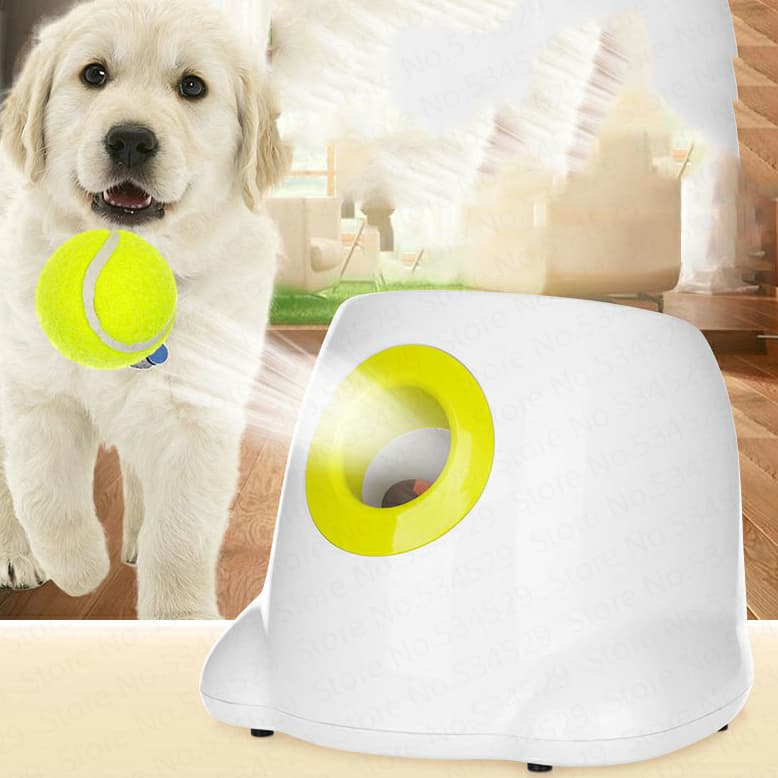 Lanzador Automático de Pelotas Interactivo para Perros