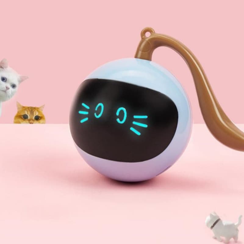 Pelota Interactiva LED Giratoria para Mascotas