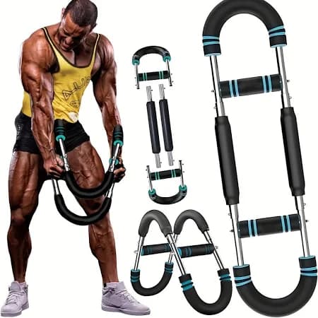 Fortalecedor de Brazos en U Ajustable con Entrenador de Pecho