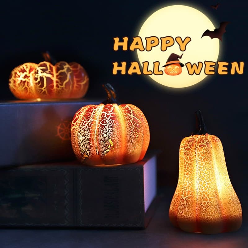 Linterna Calabaza Halloween con LED Realista