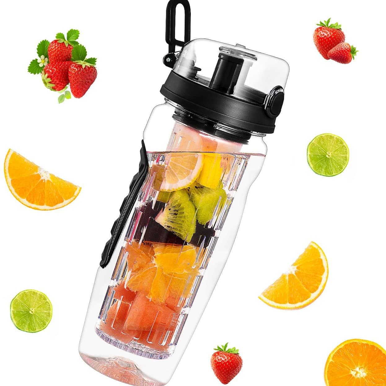 Botella Infusora de Frutas 950ml sin BPA