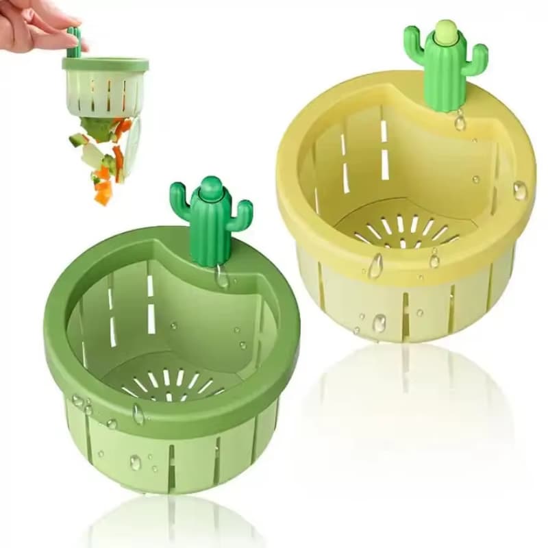 Colador de Fregadero Automático Cactus con Vaciado Rápido