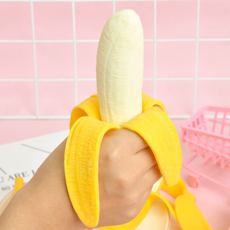 Juguete Interactivo Banana TPR para Mascotas